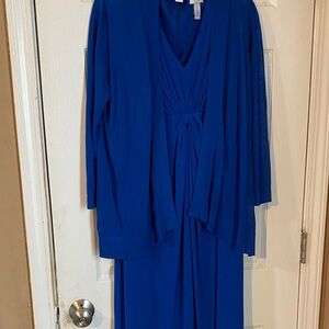 Chico's Electric Blue Dress Set
